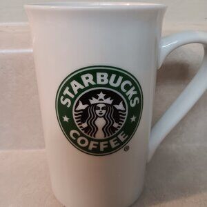 Starbucks Coffee Mug White Green Logo 14 oz. Preowned
